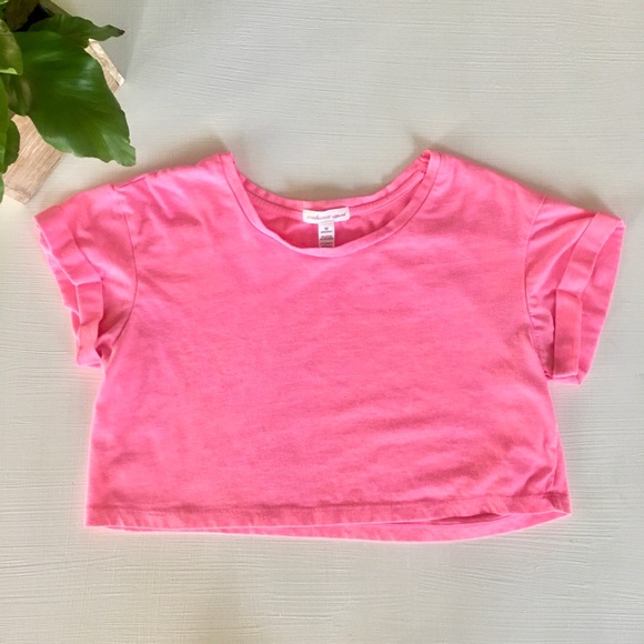 Pink Cropped Tee - Picture 1 of 2